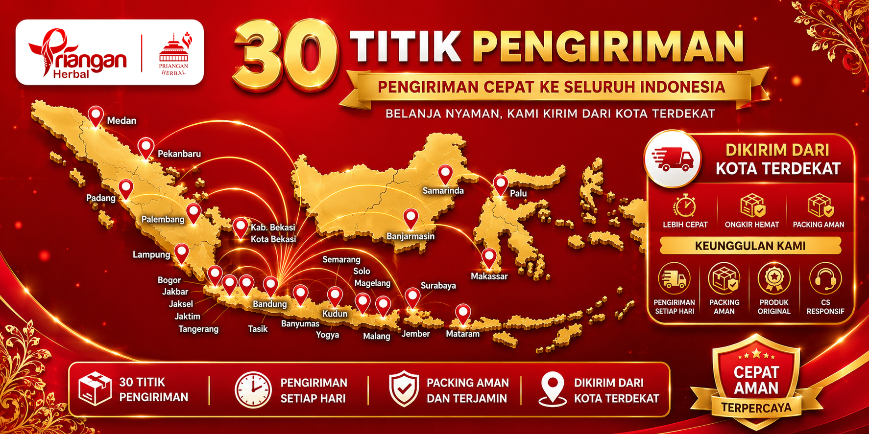 Banner titik pengiriman