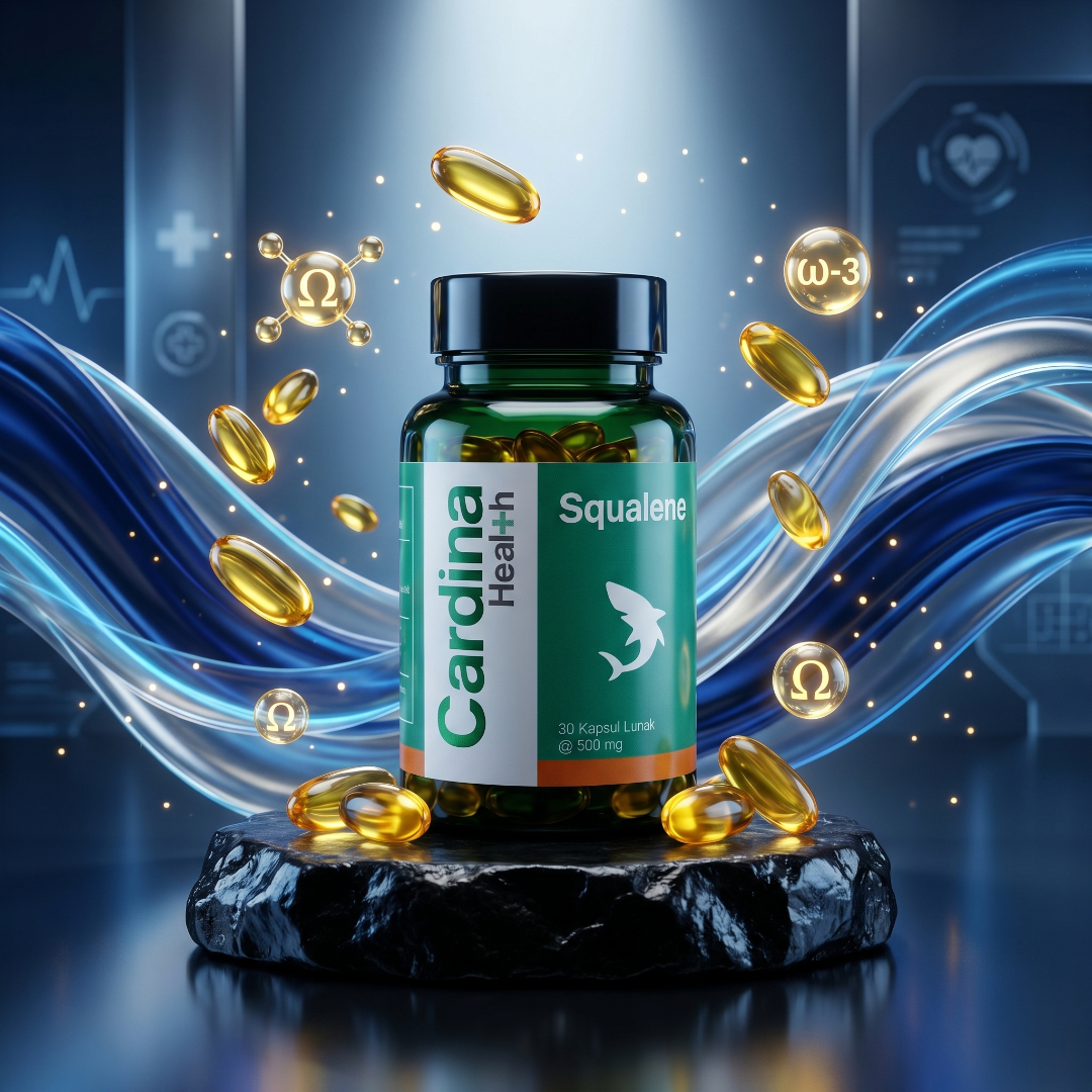 Cardina Health Squalene isi 30 Softgel Obat Herbal Penyubur Sperma