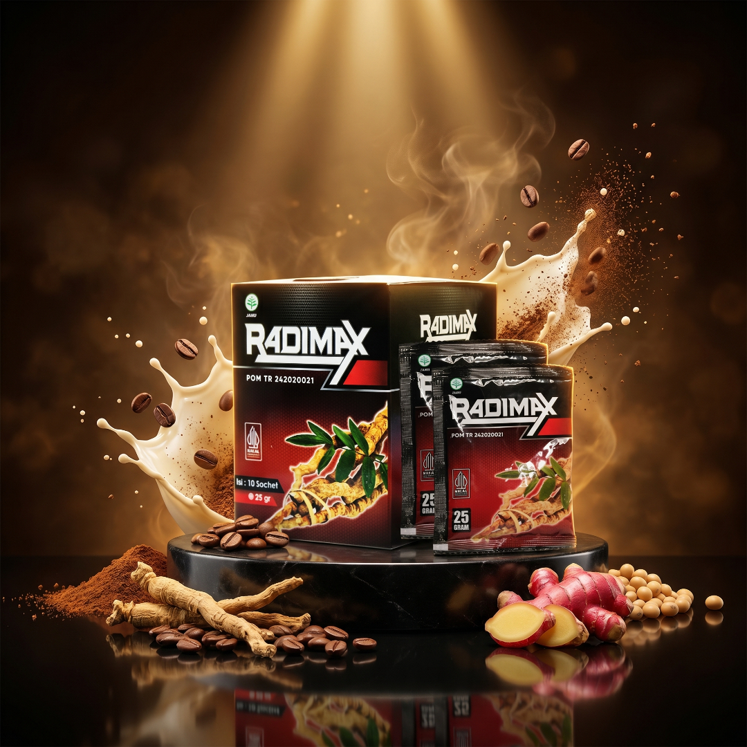 Kopi Radimax Isi 10 Sachet Kopi Herbal Stamina Pria Obat Kuat Tahan Lama Penyubur Sperma
