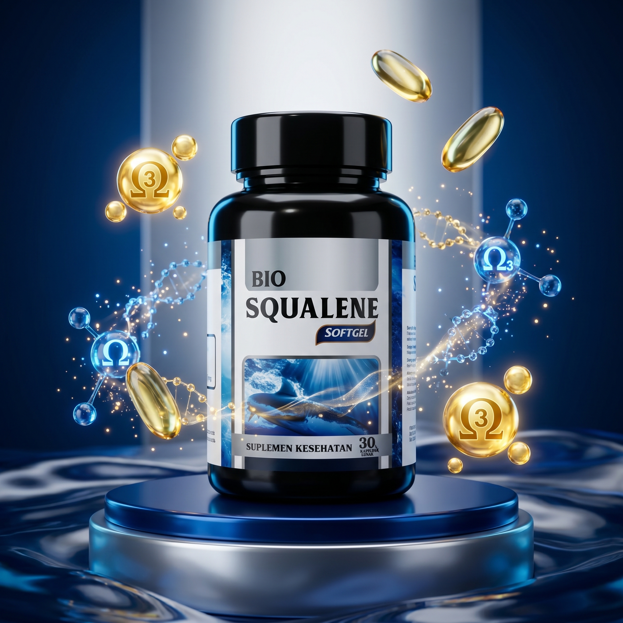Bio Squalene isi 30 Softgel Obat Herbal Penyubur Sperma